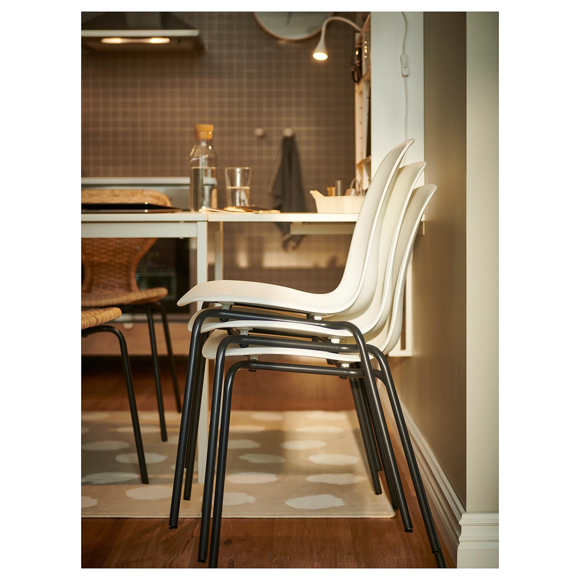 Ikea LIDÅS chair, white/Sefast black : Amazon.ca: Home
